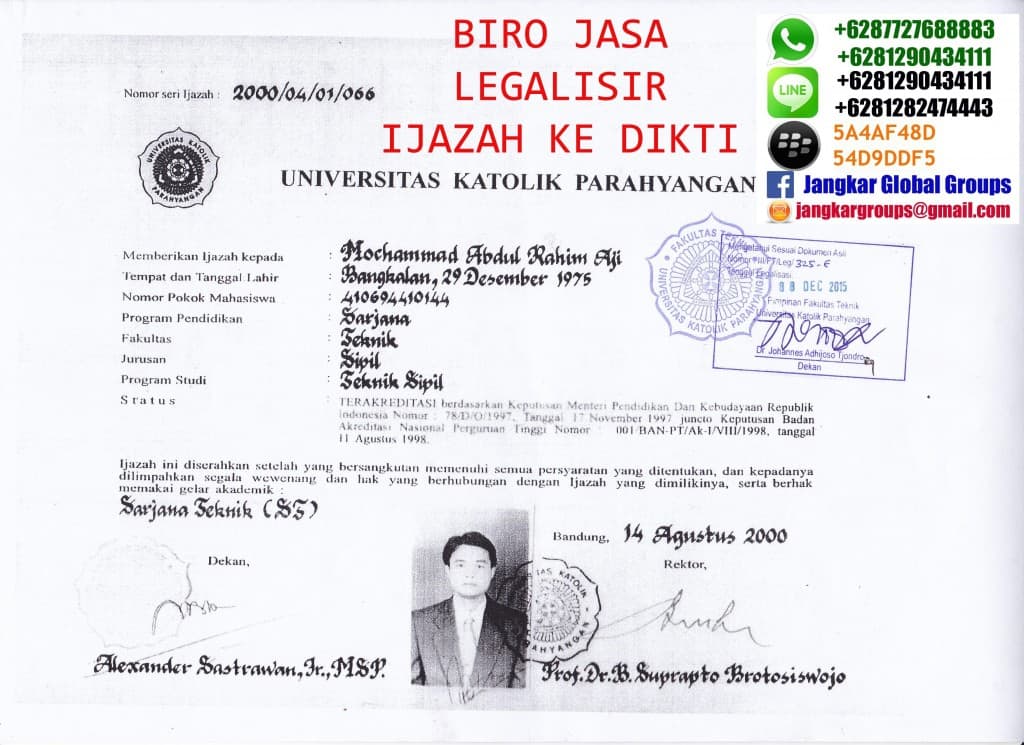 ijazah unpar