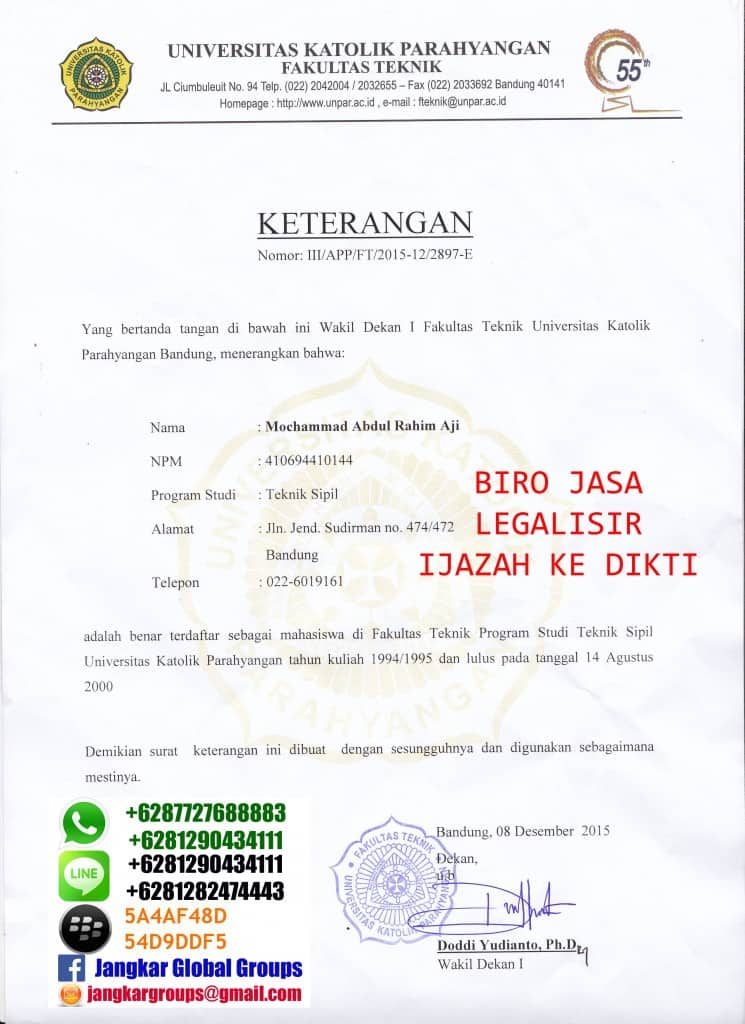 surat keterangan mahasiswa