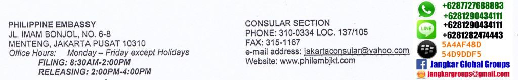 LEGALISIR AKTA KELAHIRAN DI KEDUTAAN PHILIPPINE