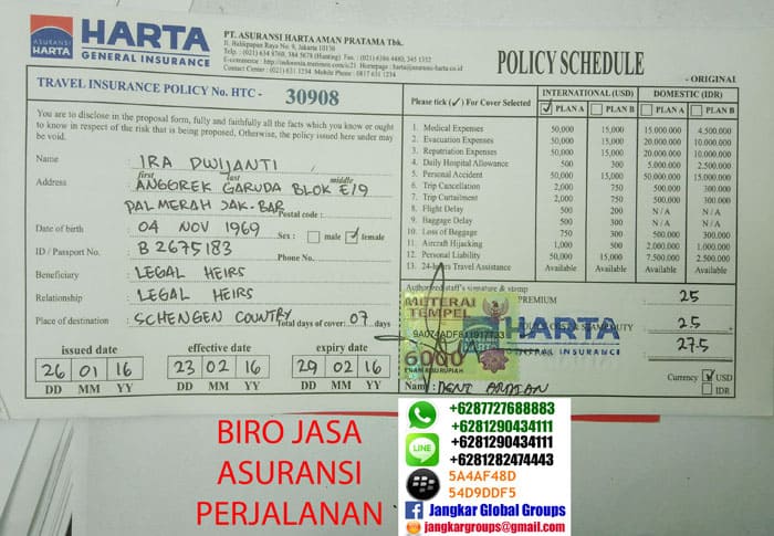 asuransi-perjalanan-harta, persyaratan visa bisnis jerman