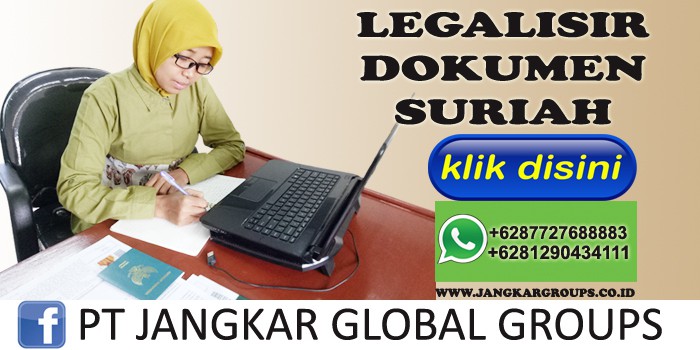 legalisir dokumen suriah