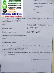 permohonanpasportlama, persyaratan imigrasi tanjung priok