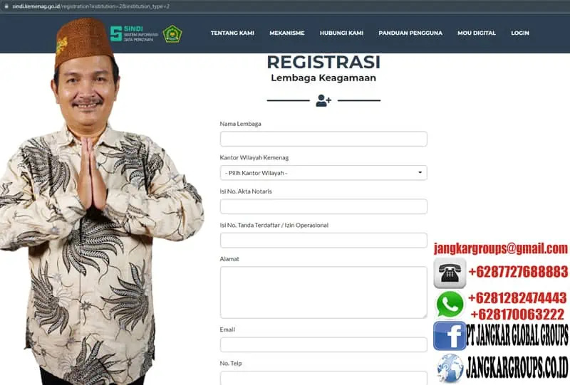 Registrasi Lembaga Keagamaan