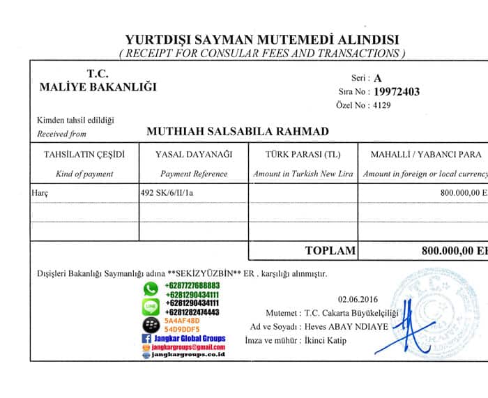 biaya-visa-aisec-turki Persyaratan Visa Kunjungan Anak