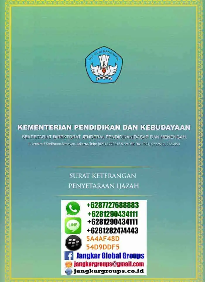 penyetaraan ijasah luar negeri dikdasmen