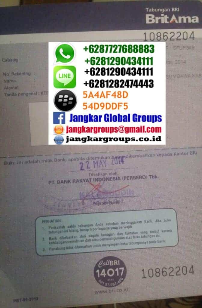 rekening tabungan penjamin visa belajar
