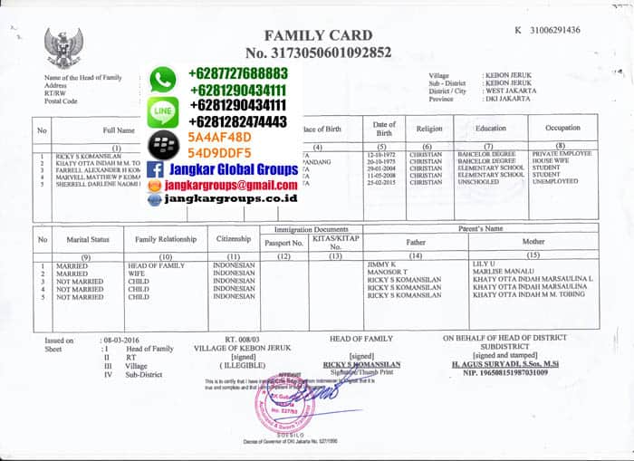 translate-family-card,Visa ikut suami ke Thailand