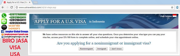 Biro Jasa Visa Amerika apply for us visa