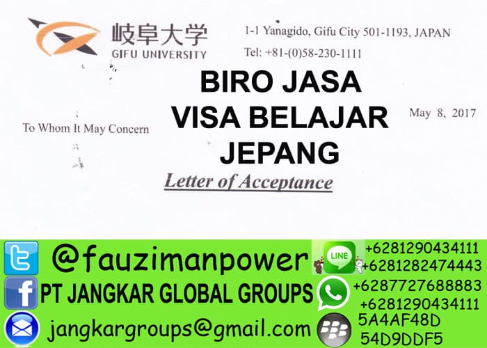 persyaratan visa belajar ke jepang