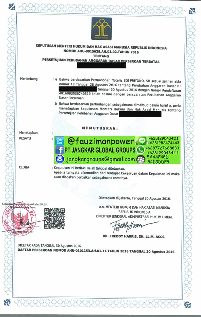 sk kemenkum ham,Jasa urus RPTKA IMTA working visa