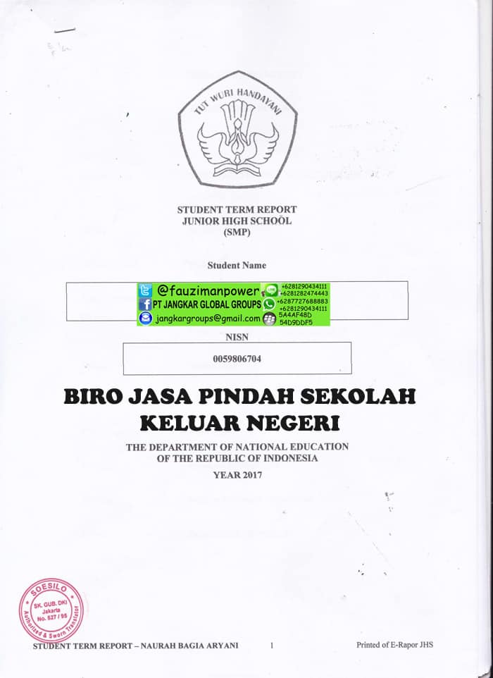 persyaratan pindah sekolah ke luar negeri