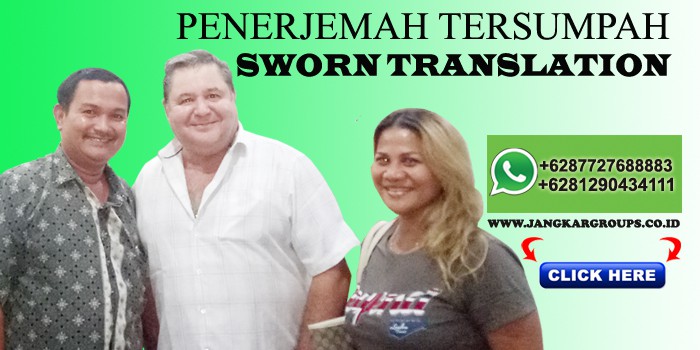 penerjemah tersumpah sworn translation