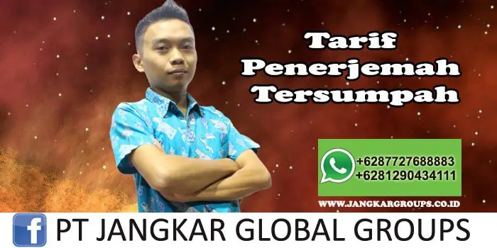 Tarif Penerjemah Tersumpah