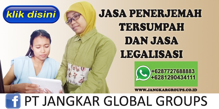 jasa penerjemah tersumpah dan jasa legalisasi