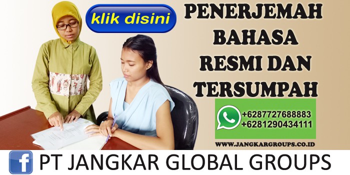 penerjemah bahasa resmi dan tersumpah