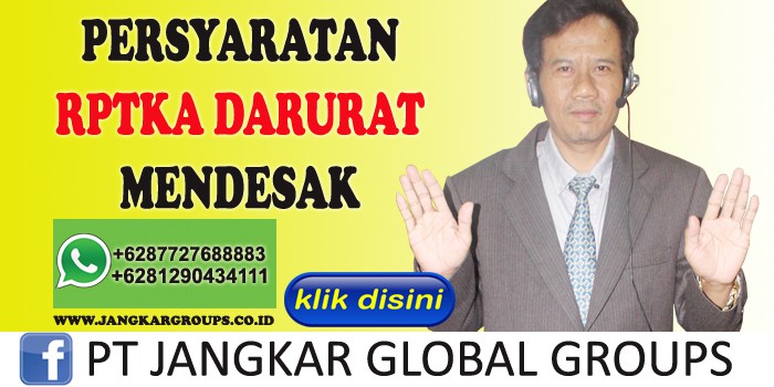 persyaratan rptka darurat mendesak