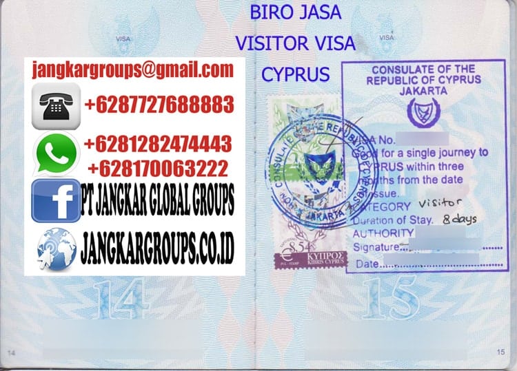 JASA URUS PERSYARATAN VISA TURIS CYPRUS