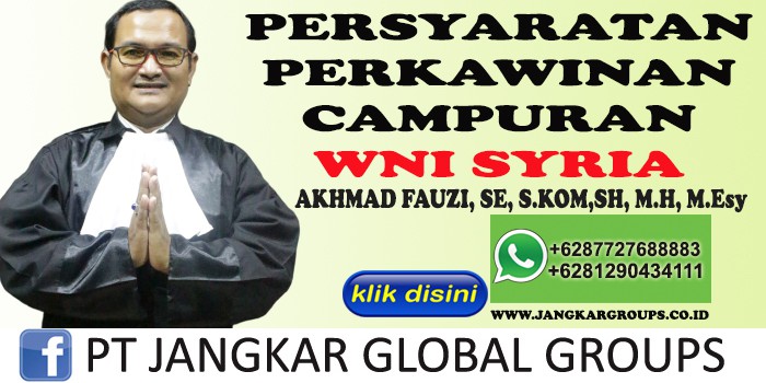  AKHMAD FAUZI SH MH Biro perkawinan campuran syria