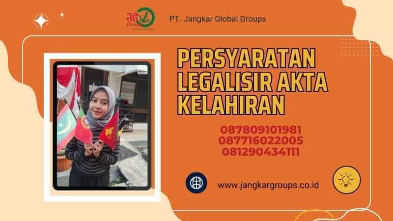 persyaratan legalisir akta kelahiran