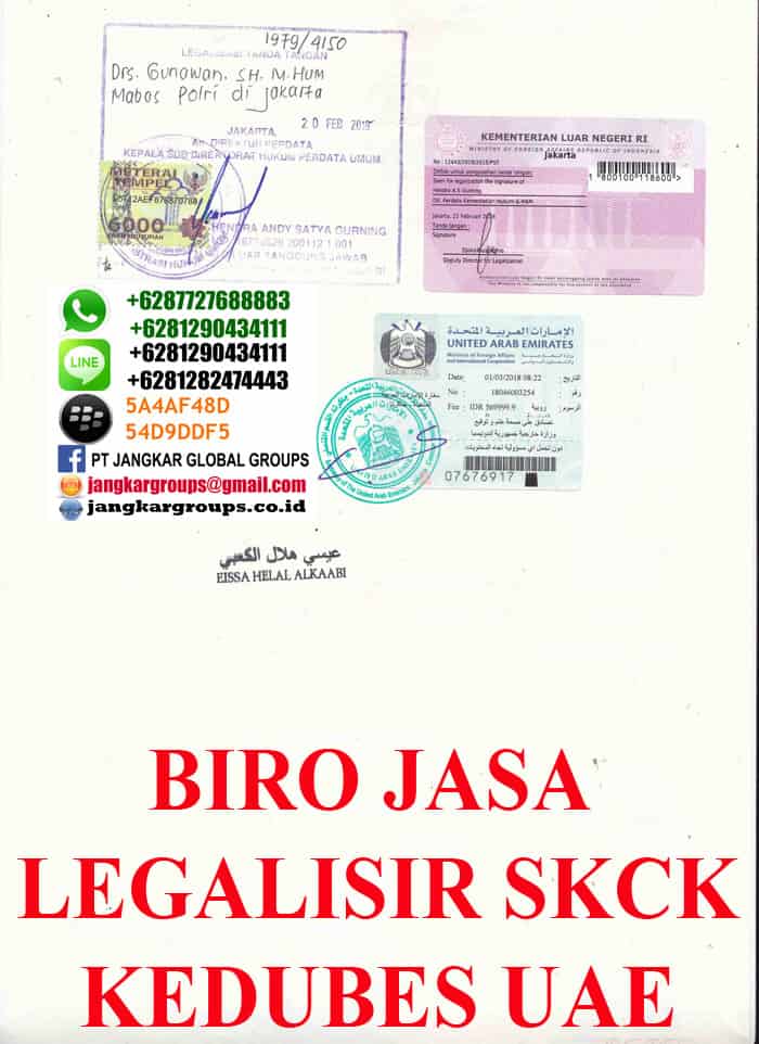 persyaratan legalisir skck di kedutaan uae