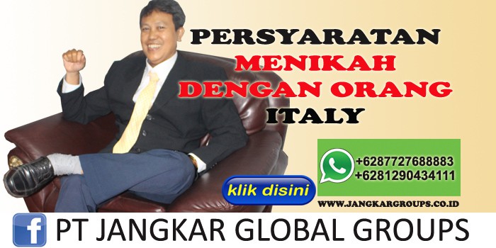 persyaratan menikah dengan orang italy