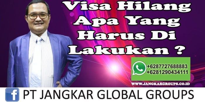 Visa hilang apa yang harus di lakukan