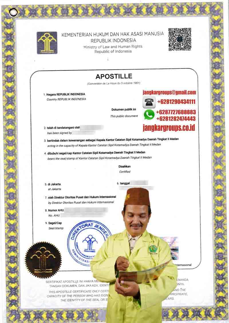 Apostille Akta lahir Brazil