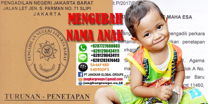 mengubah nama anak