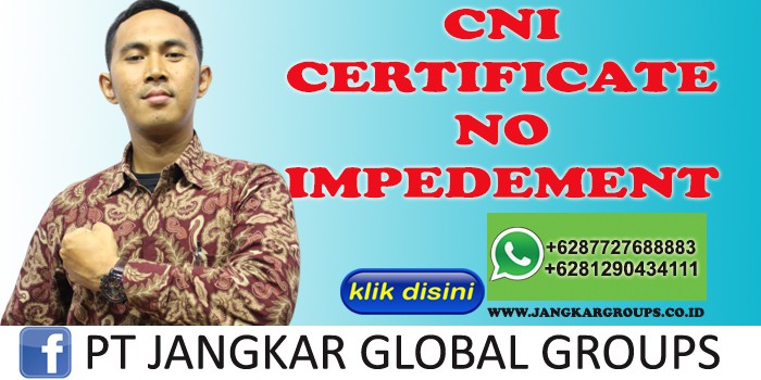 CERTIFICATE NO IMPEDEMENT CNI LUKMAN AZIS SH