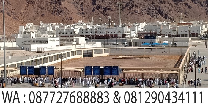 makam syuhada uhud dilihat dari atas bukit, city tour madinah safar