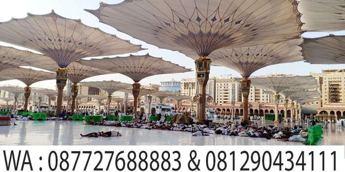 tidur di halaman masjid nabawi madinah