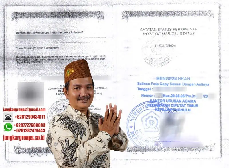 contoh legalisir buku nikah kemenag