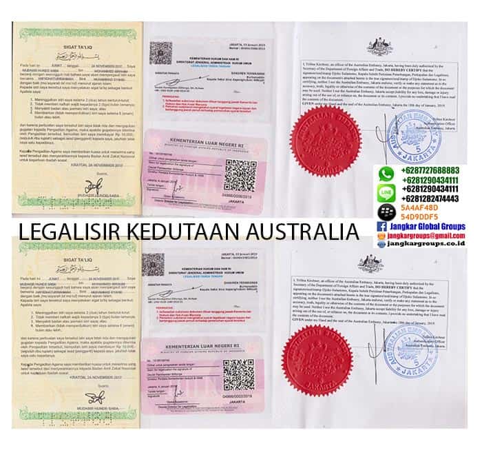 SYARAT LEGALISIR BUKU NIKAH
 DIKEDUTAAN AUSTRALIA