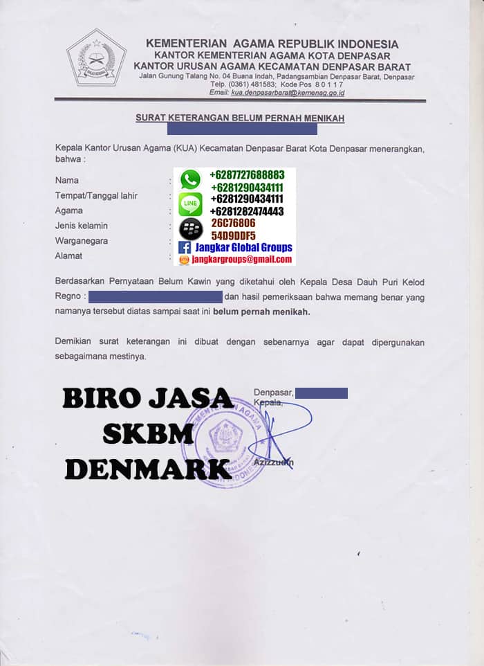 BIRO JASA SKBM DENMARK