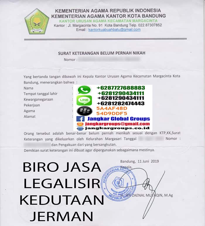 SKBM KUA KEDUTAAN JERMAN | PERSYARATAN LEGALISIR SKBM DI KEDUTAAN JERMAN