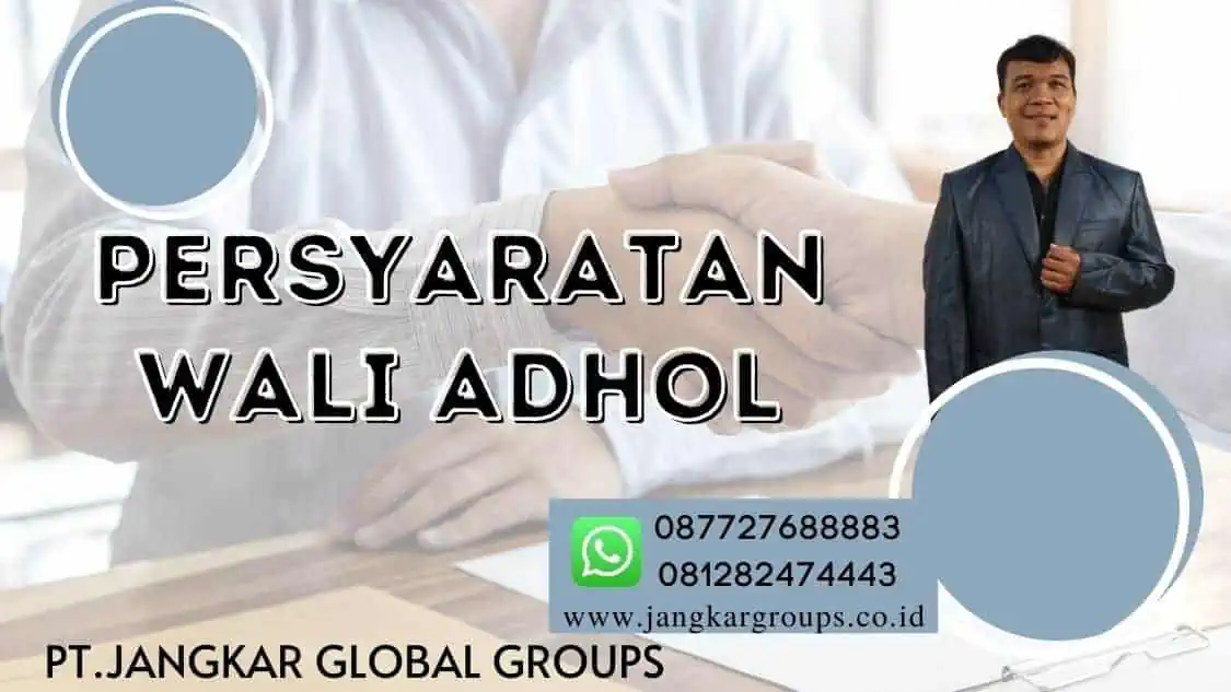 Persyaratan wali adhol