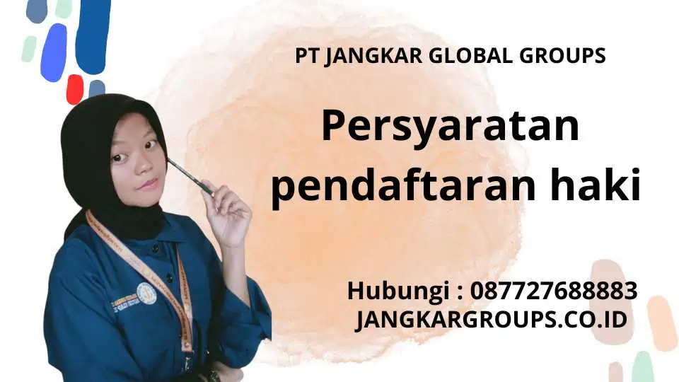 Persyaratan pendaftaran haki