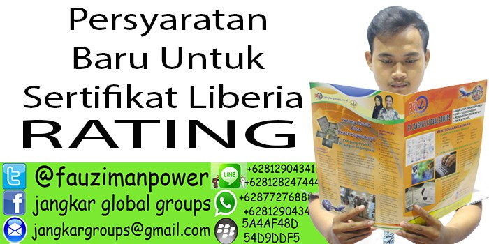 Persyaratan sertifikat liberia Rating