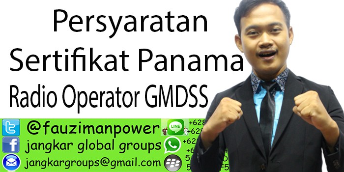 Persyaratan sertifikat panama Radio Operator GMDSS