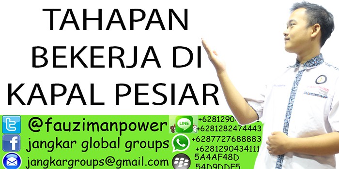 TAHAPAN BEKERJA DI KAPAL PESIAR