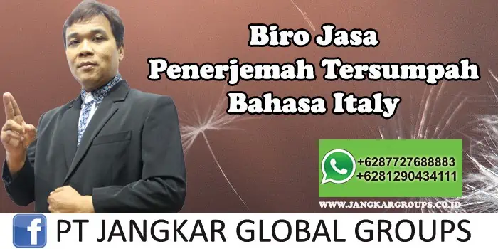 Biro Jasa Penerjemah Tersumpah Bahasa Italy