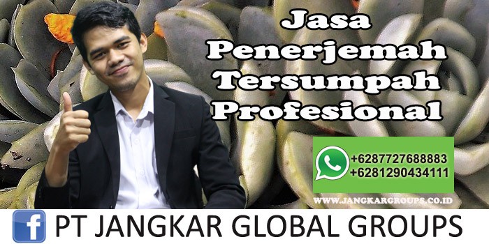 Jasa penerjemah tersumpah profesional