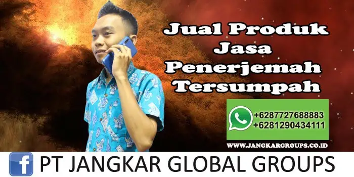 Jual Produk Jasa Penerjemah Tersumpah