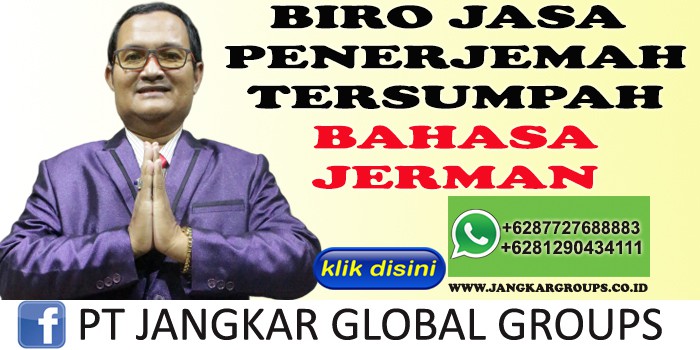 BIRO JASA PENERJEMAH TERSUMPAH BAHASA JERMAN