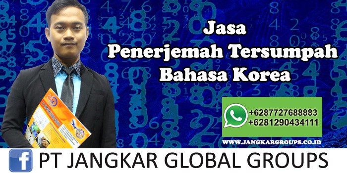 Jasa Penerjemah Tersumpah Bahasa Korea