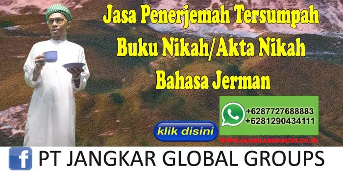 Jasa Penerjemah Tersumpah Buku Nikah Akta Nikah Bahasa Jerman