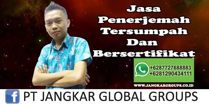 Jasa Penerjemah Tersumpah Dan Bersertifikat