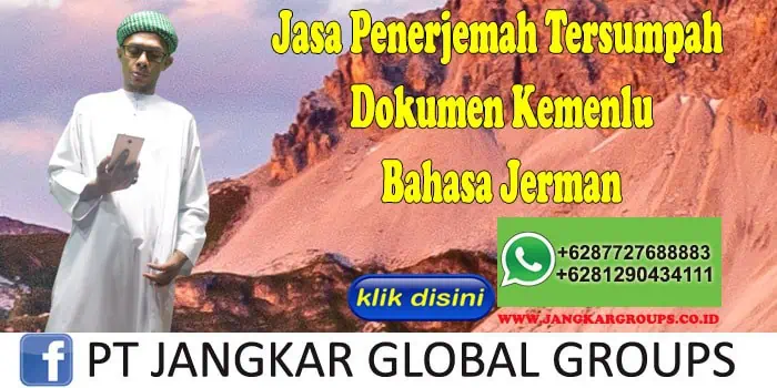 Jasa Penerjemah Tersumpah Dokumen Kemenlu Bahasa Jerman