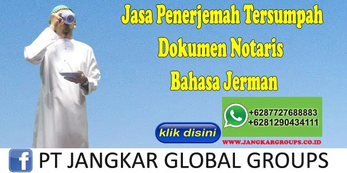 Jasa Penerjemah Tersumpah Dokumen Notaris Bahasa Jerman