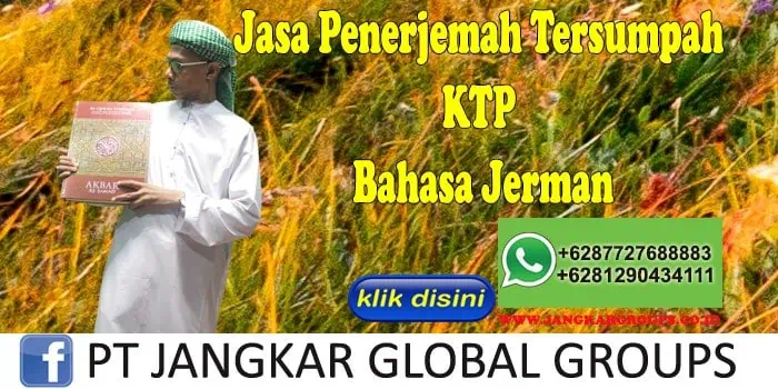 Jasa Penerjemah Tersumpah KTP Bahasa Jerman